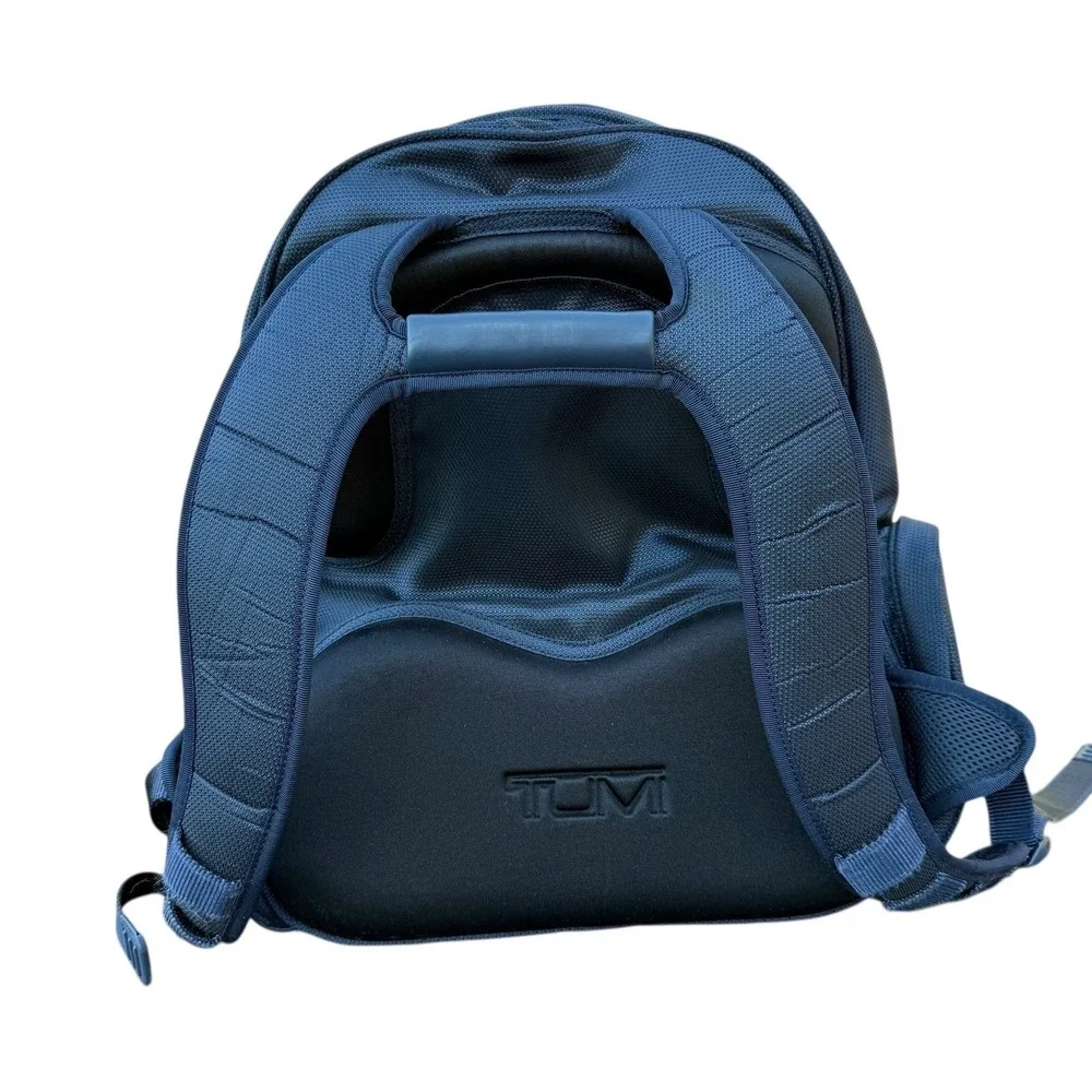 Tumi T-Tech Laptop‎ Backpack Navy Blue Ballistic Nylon Commuter Bag 522MB